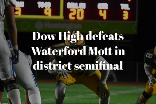 Dow High dominates Waterford Mott in district semifinal