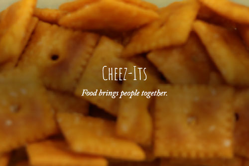 Cheez-Its are Building Blocks to Connection