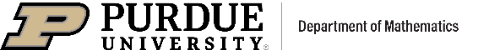 Purdue Mathematics