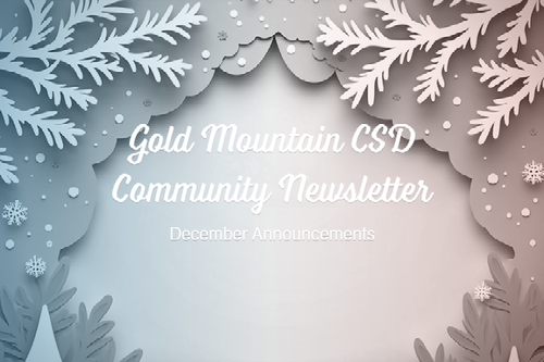 December Newsletter GMCSD