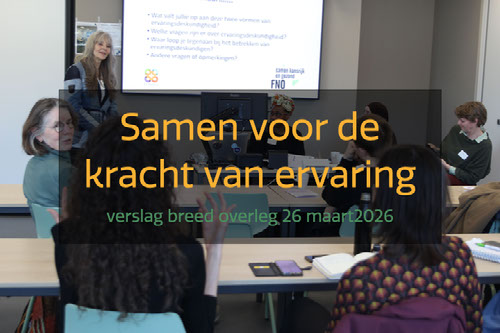 Ervaringsdeskundigheid als fundament - breed overleg gezond en gelukkig Den Haag