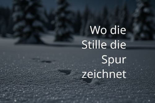 Wo die Stille die Spur zeichnet