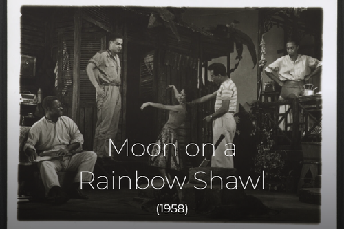 Moon on a Rainbow Shawl