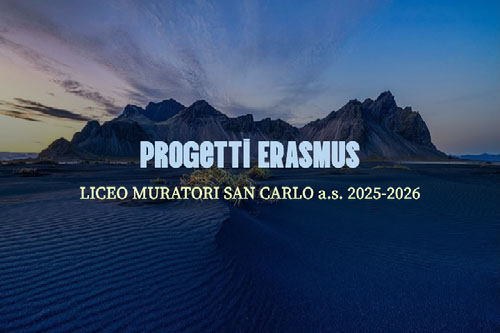 Liceo Muratori San Carlo Disseminazione Erasmus a.s. 2025-2026