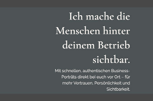 tiefenBlick Businessseite